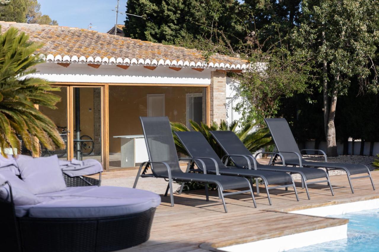 Villa Huerta 2, Paterna, Jacuzzi, Sauna Bagian luar foto